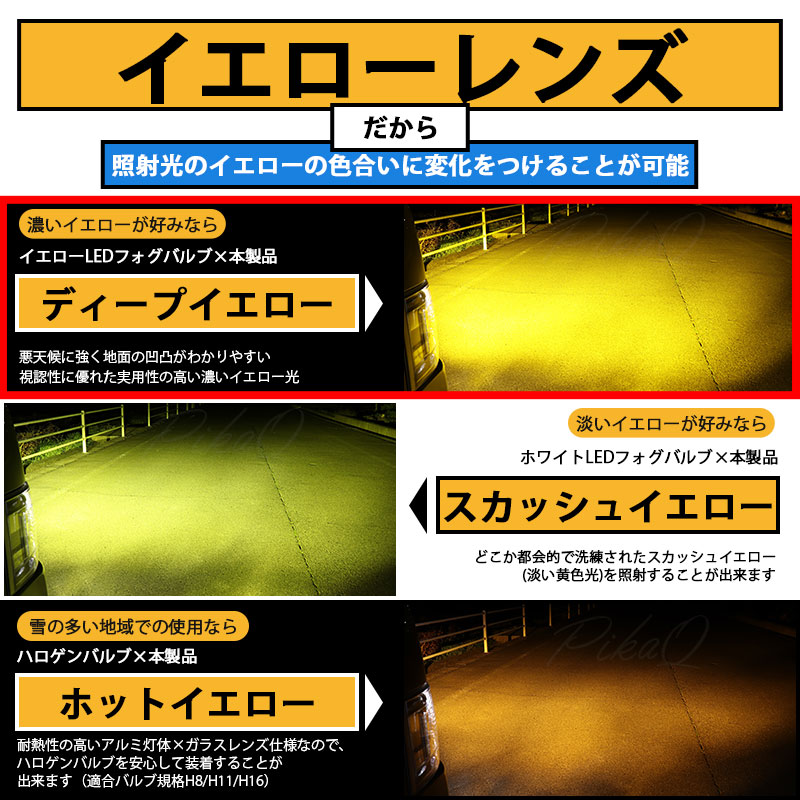 はるページ ピカキュウ トヨタ MICRO 純正 対応 イエローガラスレンズ