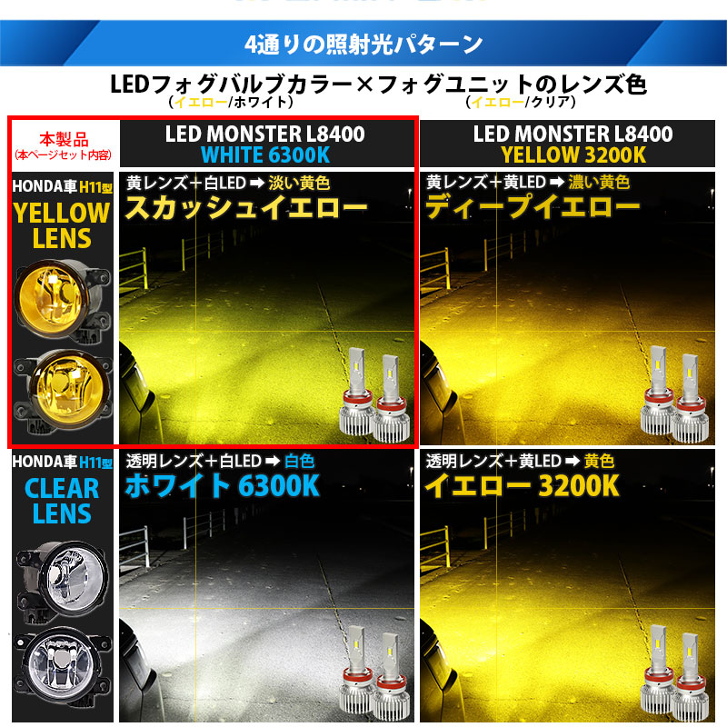 ピカキュウ H11 フォグランプ led ホンダ ステップワゴン
