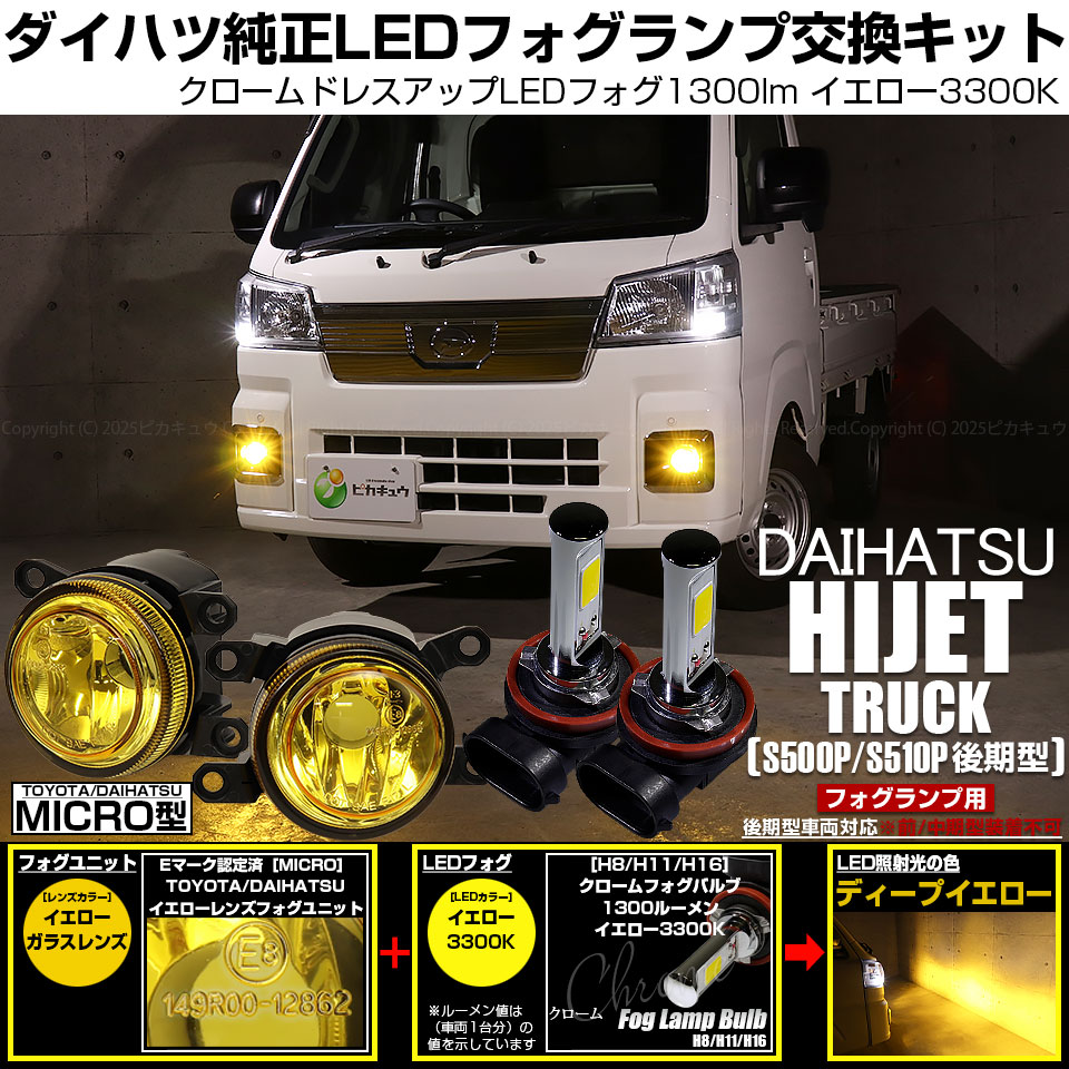 ダイハツミラーフォグ ダイハツ(純正) ミラ用フォグランプキット のパーツレビュー