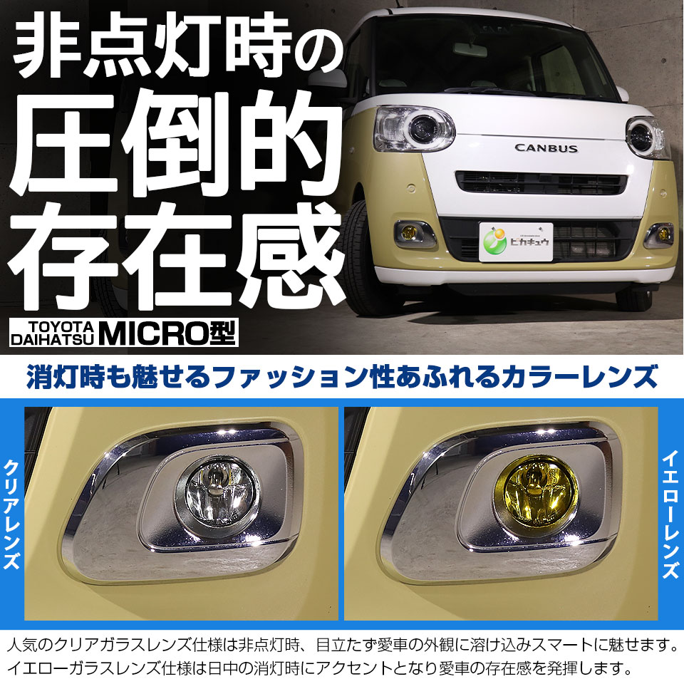 ピカキュウ ダイハツ ムーヴキャンバス (LA850S/LA860S) H11 MICRO