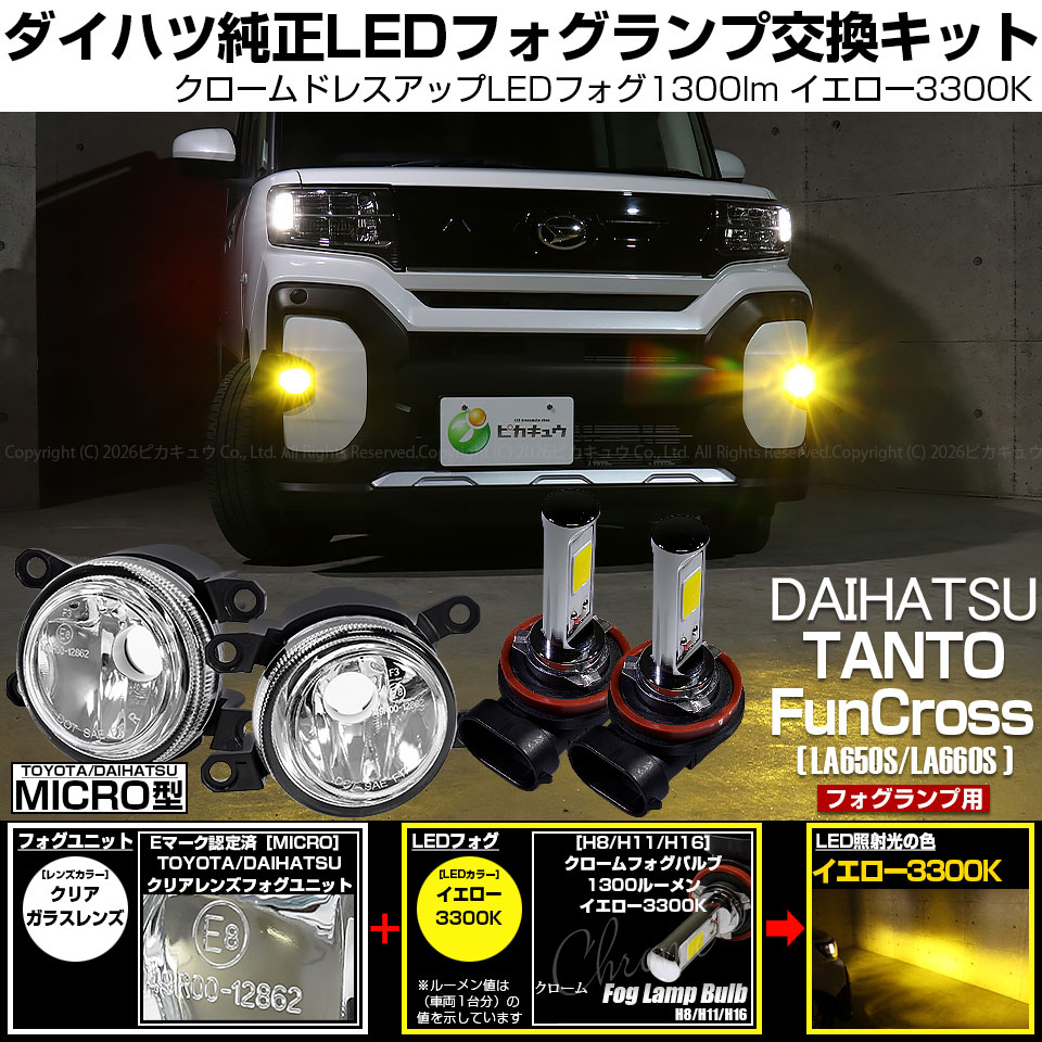 ピカキュウ ダイハツ タントファンクロス (LA650S/LA660S) MICRO 対応