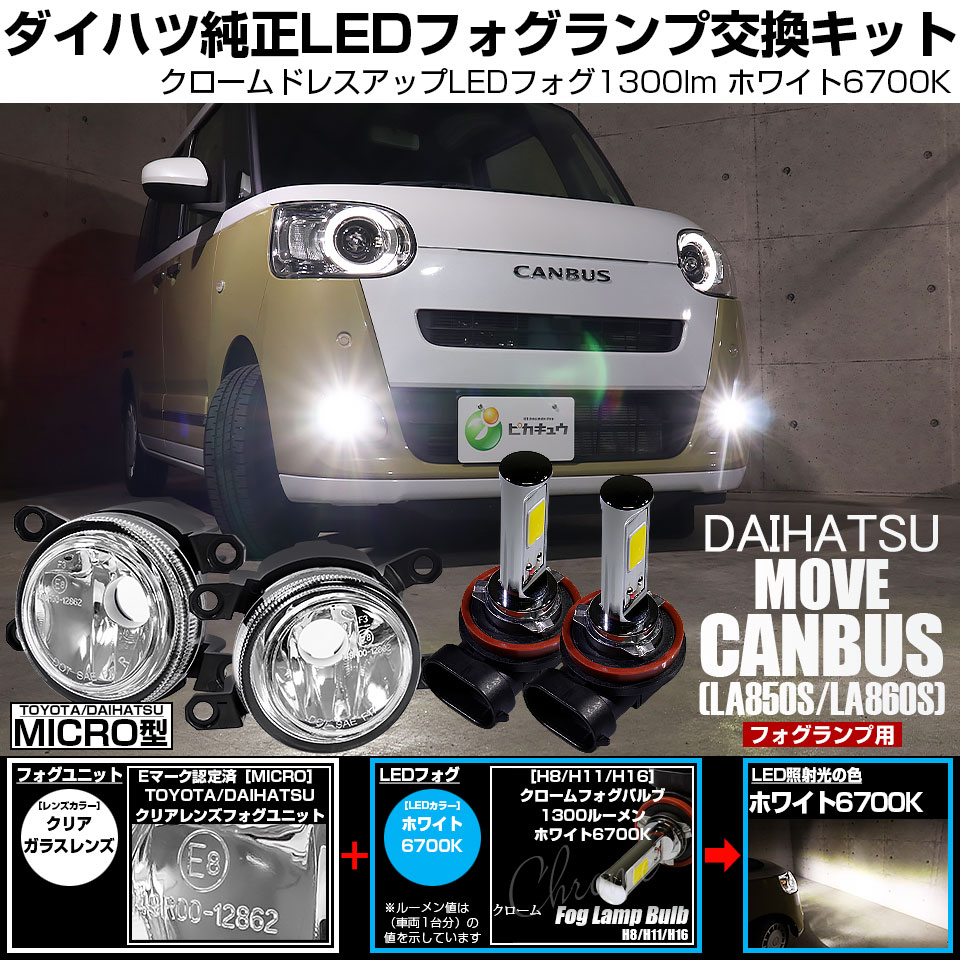 ピカキュウ ダイハツ ムーヴキャンバス (LA850S/LA860S) MICRO 対応