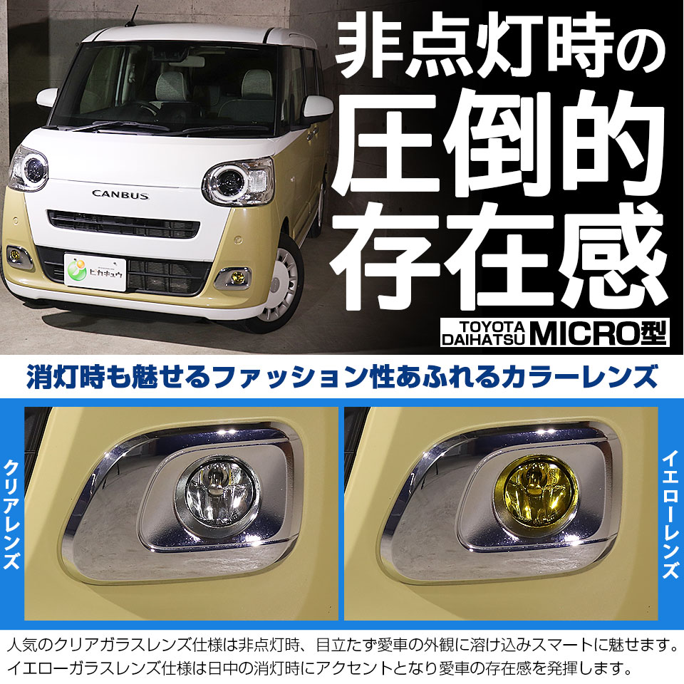 ピカキュウ ダイハツ ムーヴキャンバス (LA850S/LA860S) MICRO 対応