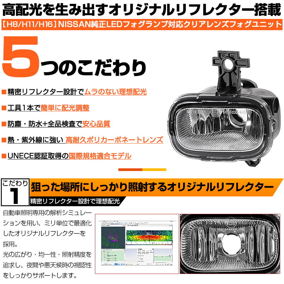 ピカキュウ ニッサン ノートオーラ (FE13系 前期) 対応 純正 H11