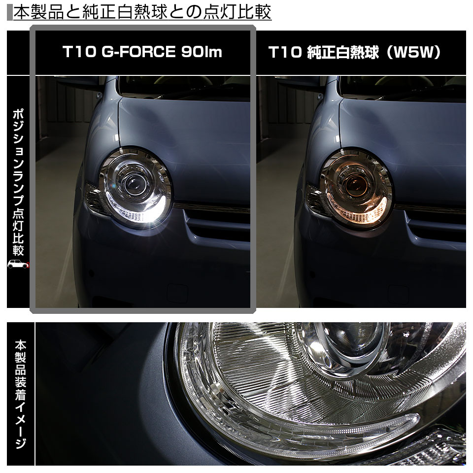 ピカキュウ T10 バルブ LED トヨタ シエンタ (NCP80系) 対応
