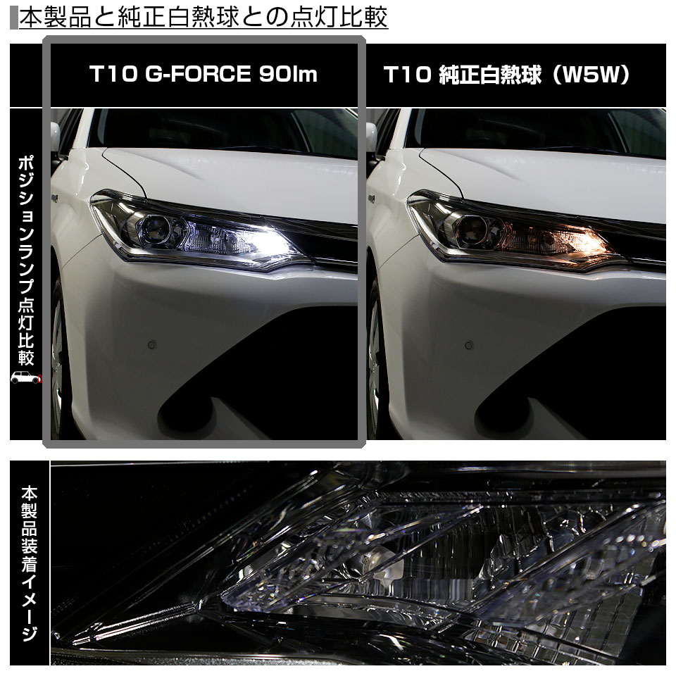 ピカキュウ T10 バルブ LED トヨタ カローラ フィールダー (NKE/NRE