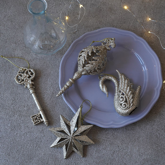 クリスマスツリー 飾り オーナメント シャイニーゴールド クラシカル