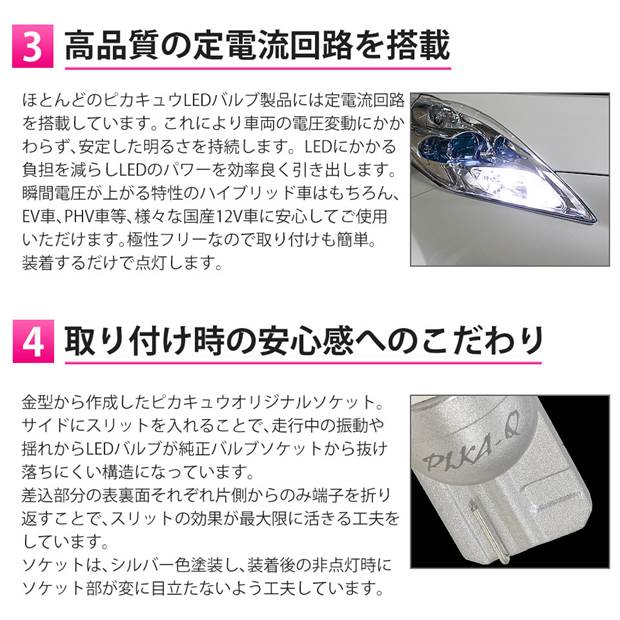 ピカキュウ T10 バルブ LED ニッサン モコ (MG33S 前期) 対応