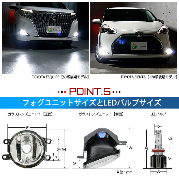 トヨタ クラウン (210系 後期) 対応 LED バルブ SCOPE EYE L4700