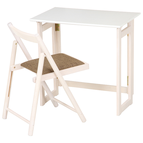フォールディングテーブル＆チェアセット 折りたたみ コンパクト 机