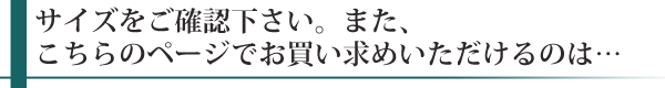 サイズをご確認下さい。また、こちらのページでお買い求めいただけるのは、この商品です