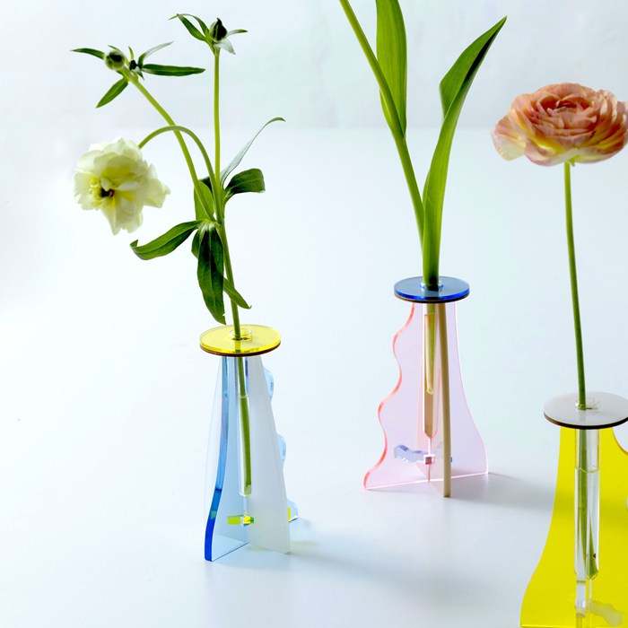 花瓶　四輪挿し 楽天市場】Alx Vase【 Silver 】花瓶 アルミ製 フラワーベース