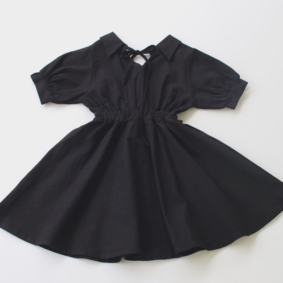 子供 リネン ワンピース 子供服 女の子 おしゃれ 大人っぽい ロング丈 リネンワンピース 黒 白 Rora 通販 Yahoo ショッピング