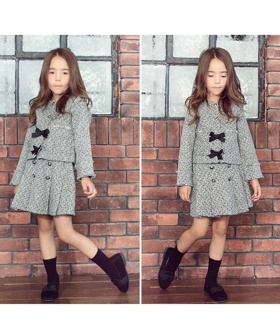 子供服 フォーマル ツイード スーツ 女の子 スカート ジャケット キッズ 入学式 上下 セット :10005406:Rora - 通販 -  Yahoo!ショッピング