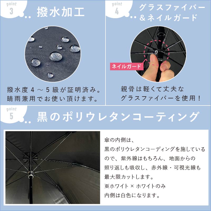 pink trick（ピンクトリック） 日傘 完全遮光 折りたたみ傘 ジャンプ式