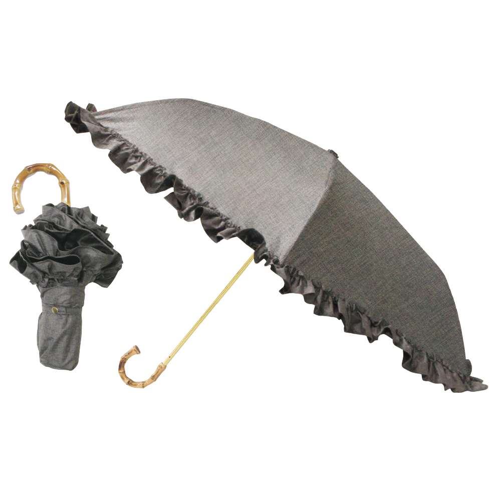 日傘 完全遮光 折りたたみ傘 軽量 晴雨兼用 フリル レディース 雨傘 uv 紫外線 3段折 傘 遮...
