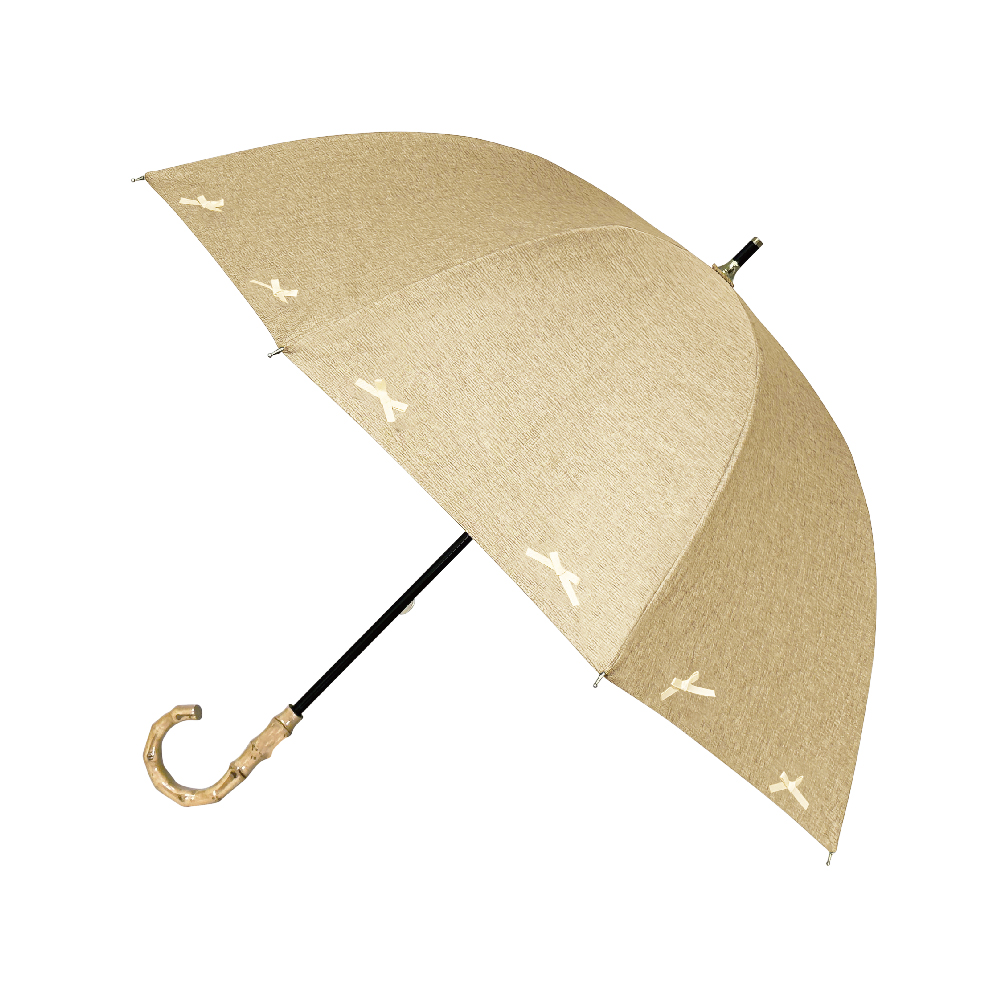 日傘 完全遮光 長傘 軽量 晴雨兼用 レディース リボン 雨傘 uv 紫外線 傘 遮光率100% u...
