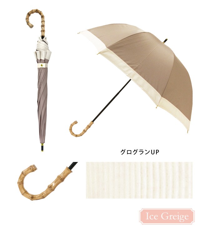 日傘 完全遮光 長傘 晴雨兼用 レディース フリル バンブー 雨傘 uvケア 