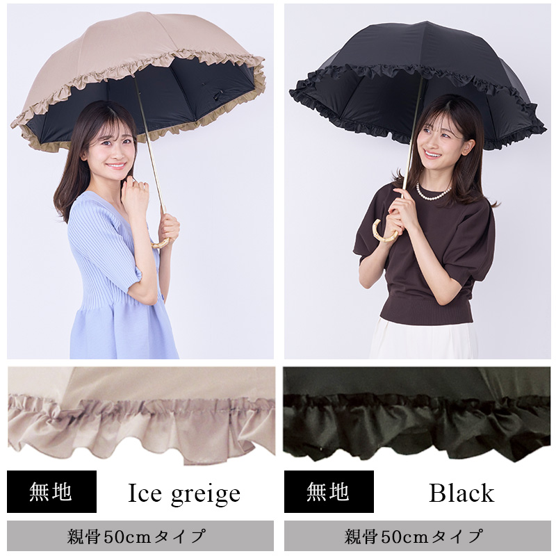 日傘 完全遮光 折りたたみ傘 軽量 晴雨兼用 8本骨 レディース フリル uv 紫外線 2段折 爆買 | pink trick | 22