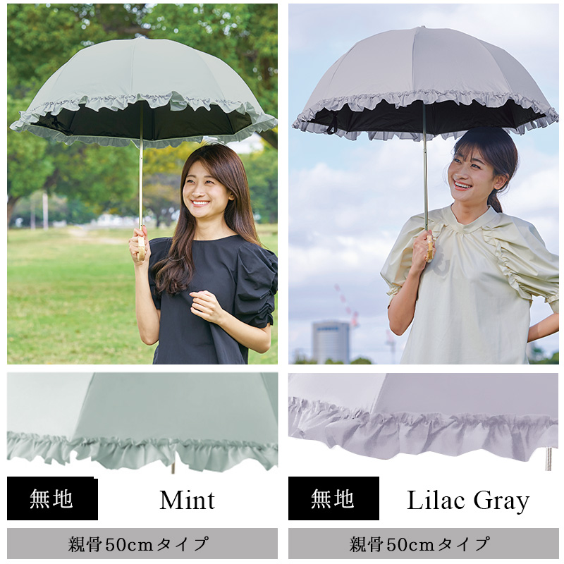 日傘 完全遮光 折りたたみ傘 軽量 晴雨兼用 8本骨 レディース フリル uv 紫外線 2段折 爆買 | pink trick | 23