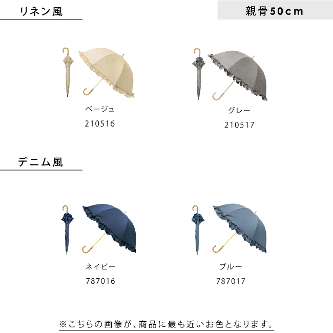 完全遮光 日傘 ピンクトリック フリル 可愛い