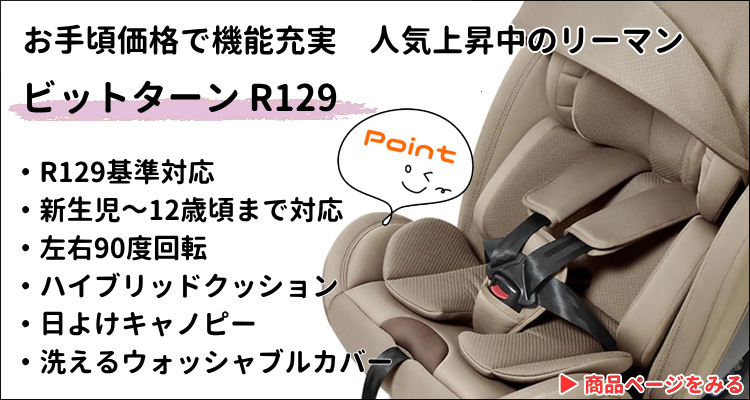 チャイルドシート 新生児 ISOFIX カイナ ビットターン ISOFIX2 R44 