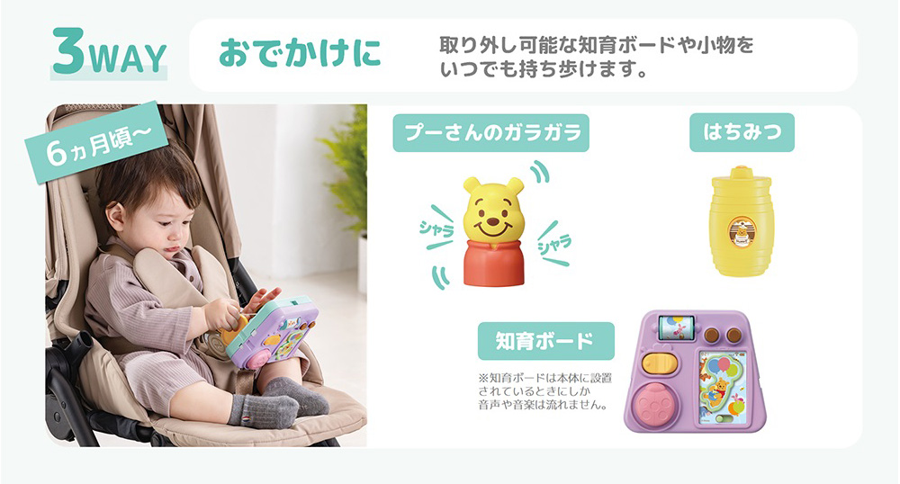 3WAYへんしん知育ボックス くまのプーさん｜ベビー