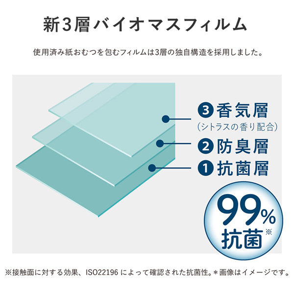 おむつポット コンビ 強力防臭抗菌おむつポット ポイテック W防臭 本体