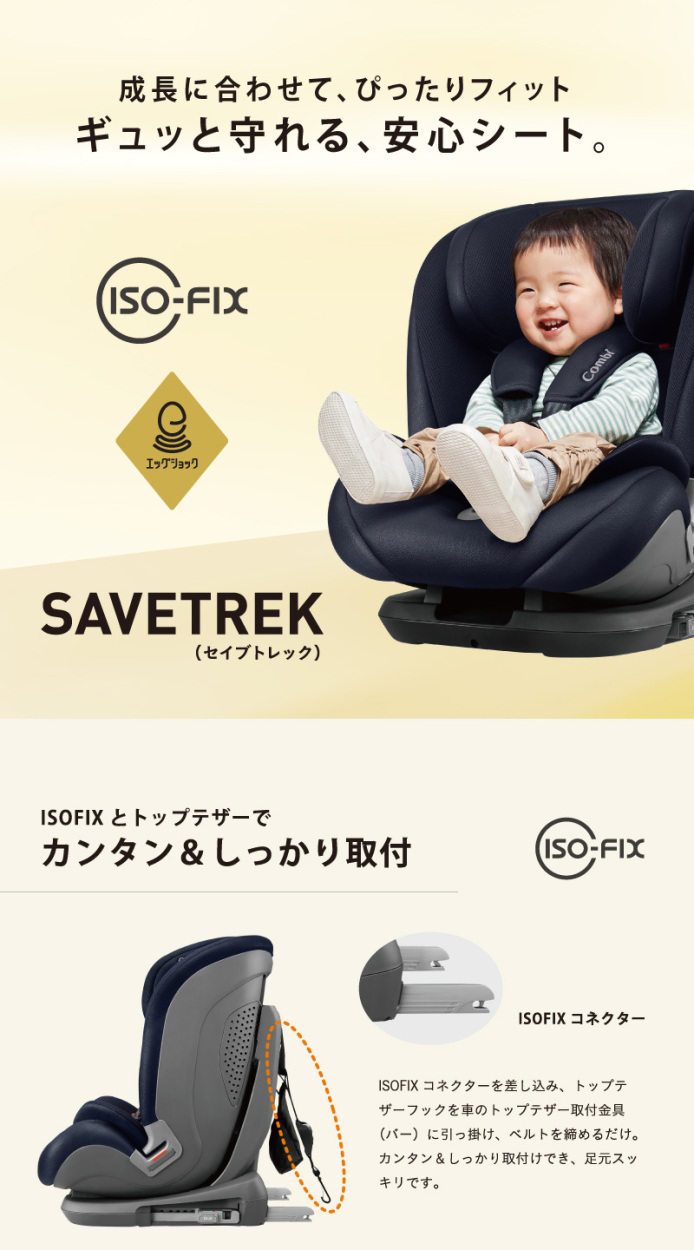 チャイルドシート セイブトレック ISOFIX TB ジュニアシート コンビ 1