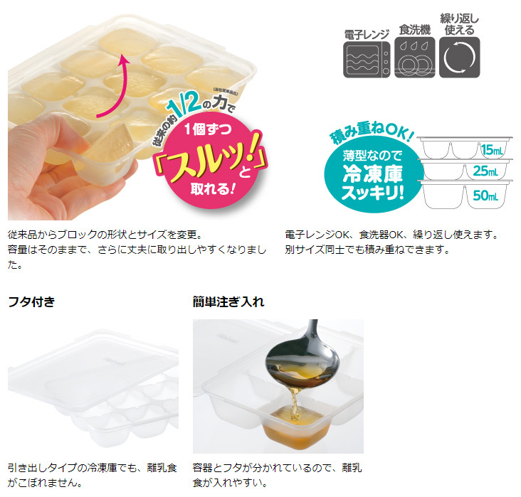 激安先着 正規品 離乳食 冷凍 容器 わけわけフリージング ブロックトレー R 赤ちゃん ベビー 子供 baby kids 冷凍保存 小分け 作り置き  製氷皿 人気 リッチェル 3サイズ pittsburghgatewaycenter.com