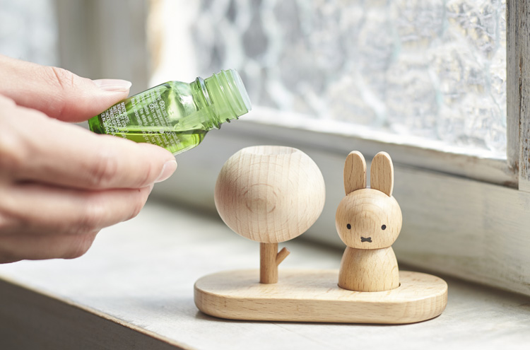 アロマスタンド 卓上 木製 おしゃれ ミッフィー アロマウッドベース miffy ディックブルーナ アロマディフューザー アクセサリー インテリア 雑貨