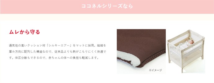 COCONEL ベビーベッド ミニ 折りたたみ 持ち運び ココネルエアー