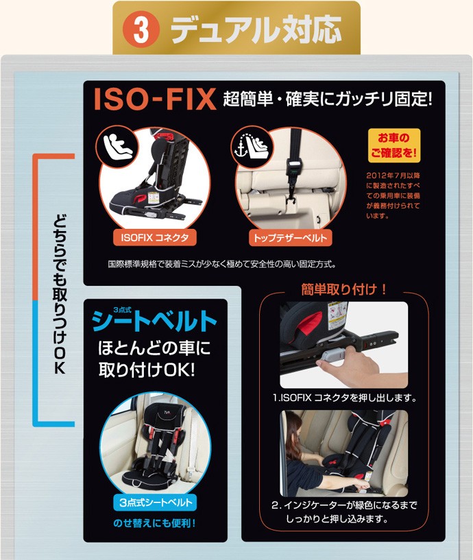 チャイルドシート トラベルベスト EC Fix グレーデニム 日本育児