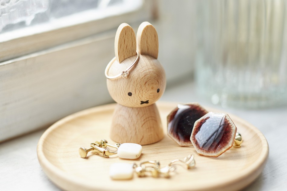 正規品 アクセサリーケース ミッフィー アクセサリースタンド MZ7 ニチガン miffy ブルーナ アクセサリーボックス 子供 キッズ レディース  木製 人気 かわいい