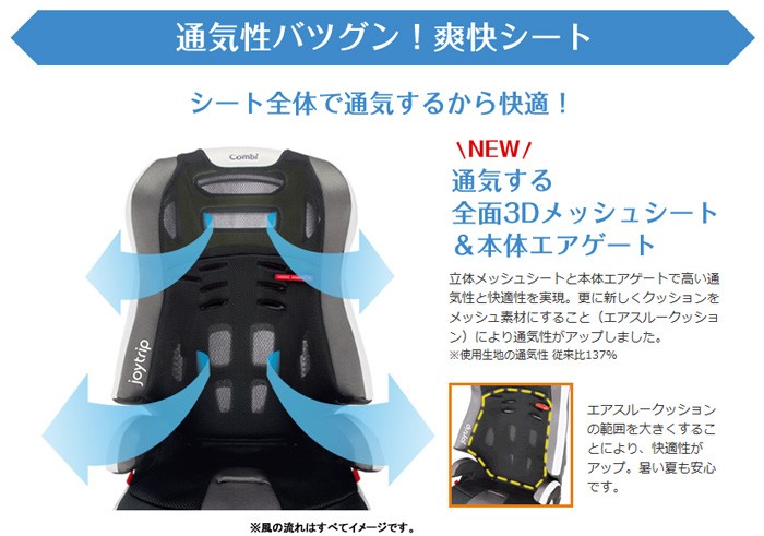 Combi チャイルドシート ジョイトリップ エアスルー GZ クール