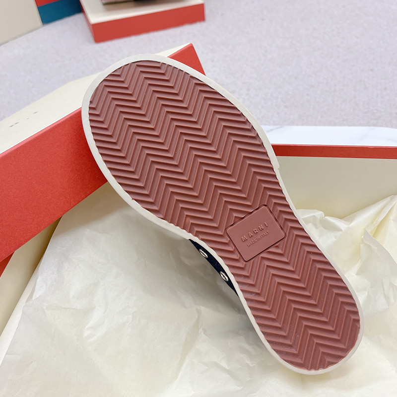 MARNI(マルニ) ブルー デニム製 PABLO レースアップ スニーカー