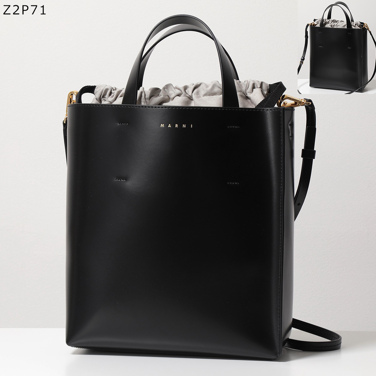 マルニ　カーフスキントートバッグ 楽天市場】【定価207,900円(税込)】MARNI -マルニ- レザー