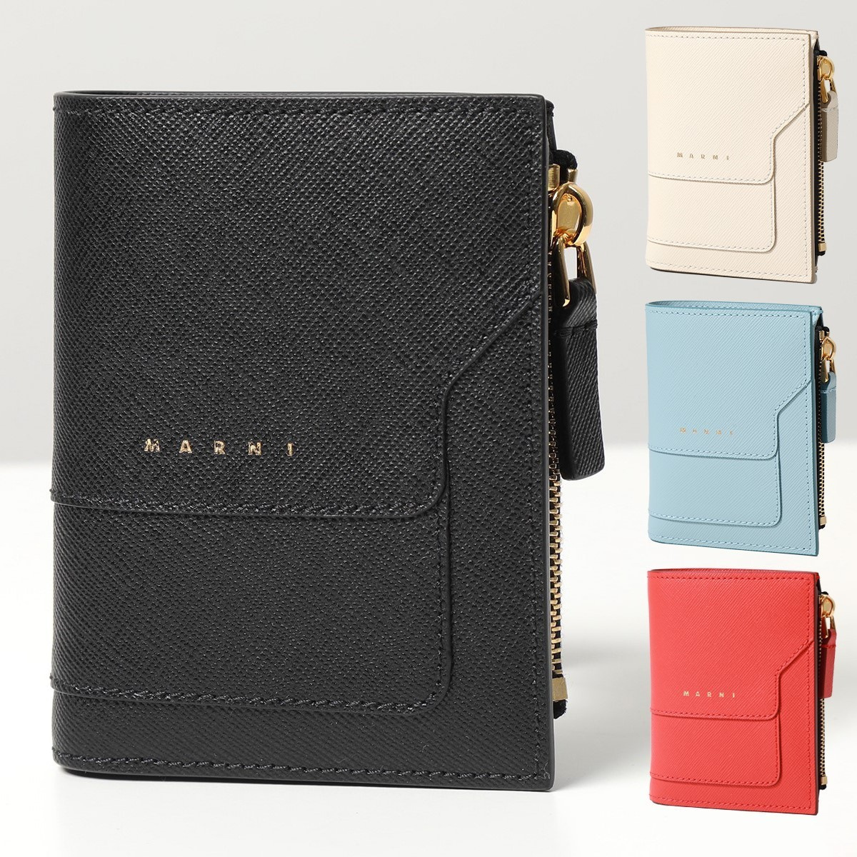 MARNI 二つ折り財布 PFMI0046U0 LV520 サフィアーノカーフスキン MARNI マルニ 二つ折り財布 PFMI0046U0 LV520 メンズ レディース