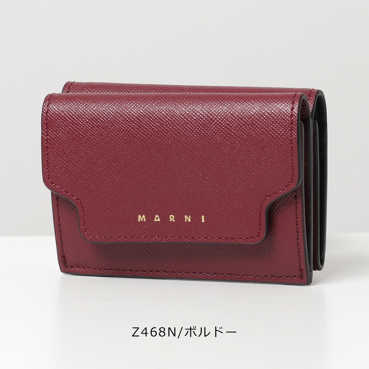MARNI マルニ トリフォールドウォレット 三つ折り財布 ミニ財布 レザー 
