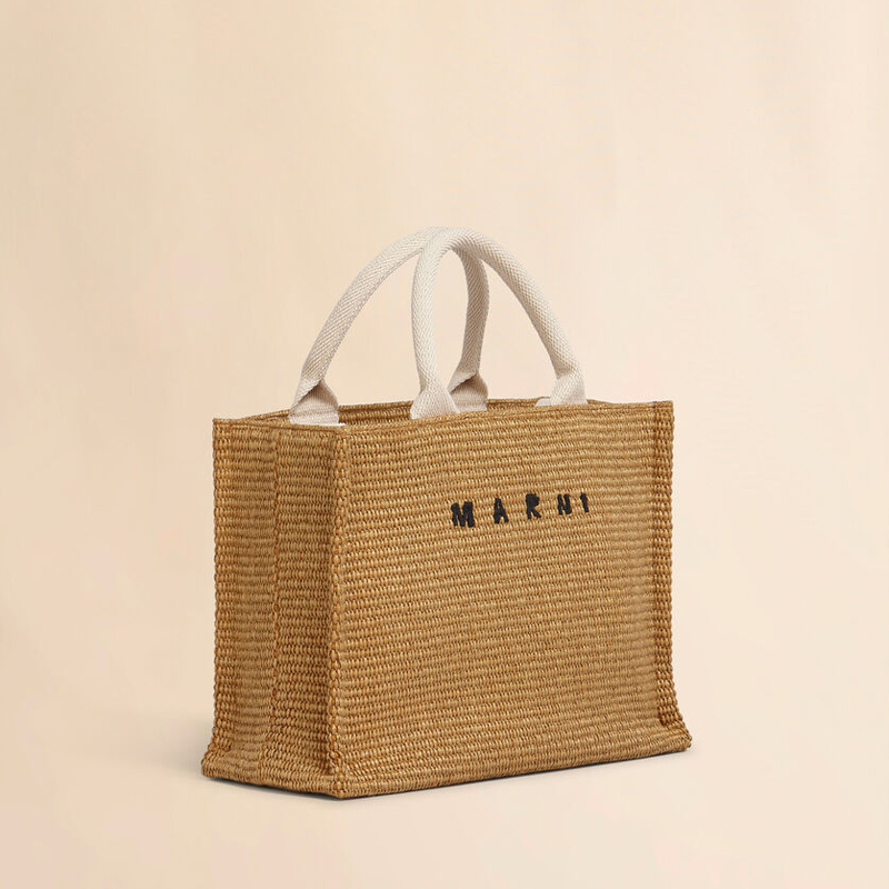 MARNI（マルニ） ブラウン ナチュラル トートバッグスモール