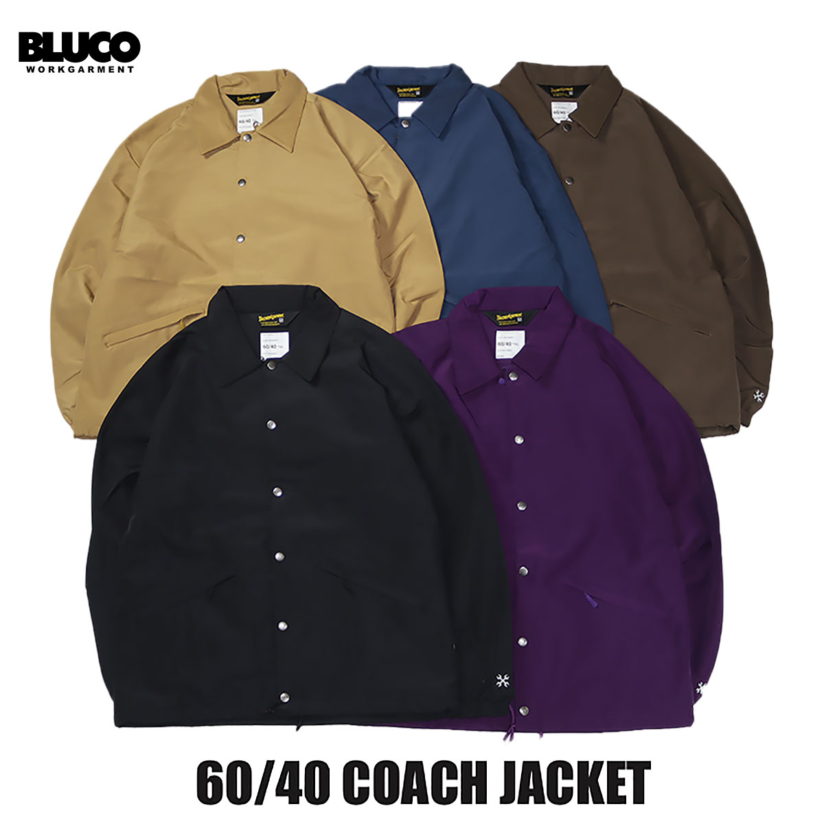 BLUCO(ブルコ) OL-0341 60/40 COACH JACKET 5色(PPL/NVY/KHK/BLK/BRN)☆送料無料☆ : 0341  : Pins store - 通販 - Yahoo!ショッピング