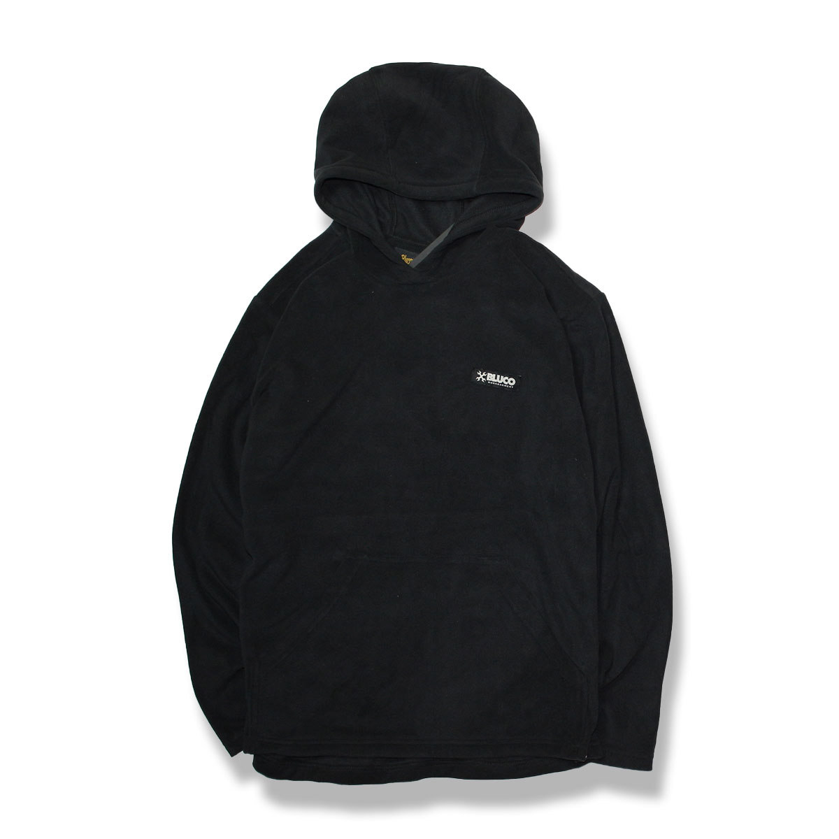 BLUCO(ブルコ) OL-074-022 MICRO FLEECE HOODIE 2色(BLK/GRY)☆送料無料☆｜pinsstore｜02