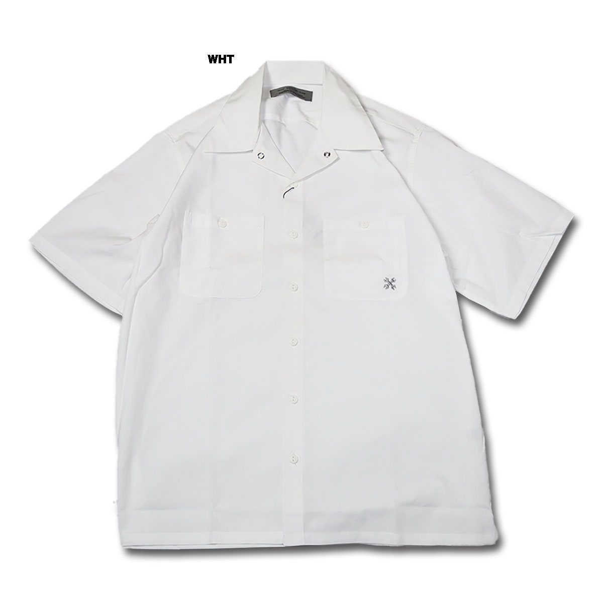 BLUCO(ブルコ)OL-108-023 STANDARD WORK SHIRT S/S 7色(NVY/BLK/L.BLU/WHT/OLV.STP/BEG.STP/S.BLU.STP)☆送料無料☆｜pinsstore｜05