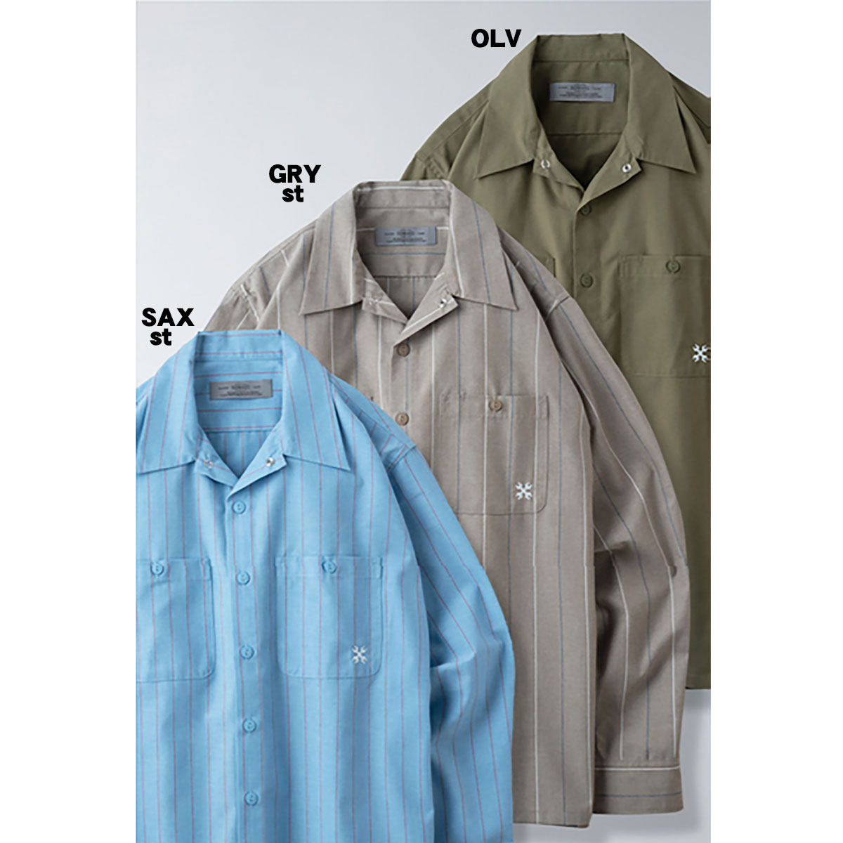 BLUCO(ブルコ)OL-109-022 STD WORK SHIRTS L/S 6色(BLK/NVY/OLV/ORG/SAXst/GRYst) ☆送料無料☆ :109-022:Pins store - 通販 - Yahoo!ショッピング