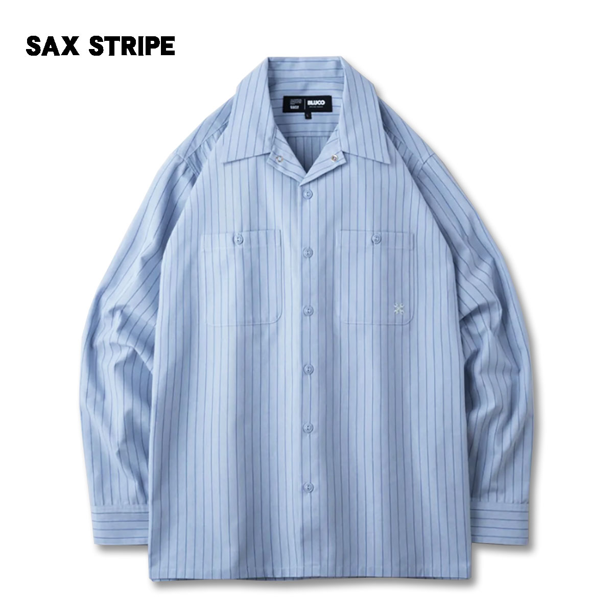 BLUCO（ブルコ） OL-11-109 STANDARD WORK SHIRTS L/S7色(BLK/NVY/BLU