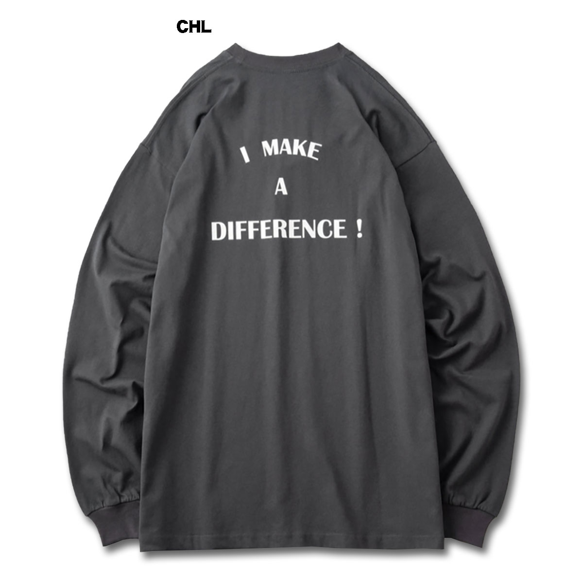 BLUCO(ブルコ) OL-12-003 PRINT L/S TEE -Difference- 4色(BLK/WHT/NVY/CHL)☆送料無料☆｜pinsstore｜05