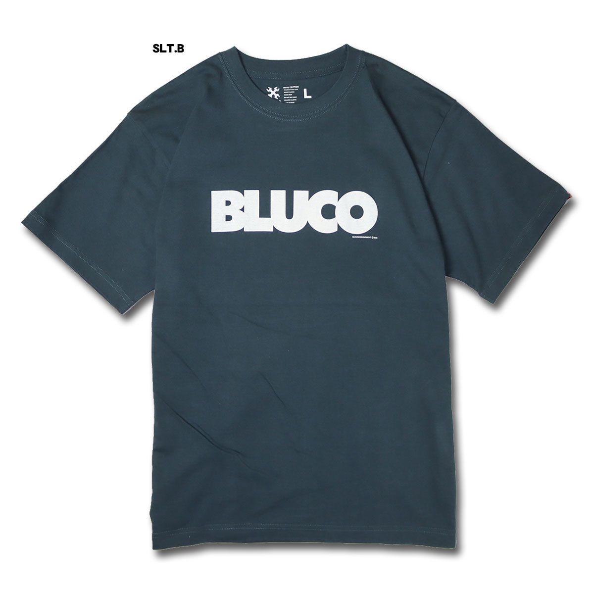 BLUCO(ブルコ) OL-1201 PRINT TEE -Logo- 6色(BLK/GLD/SLT.B/WHT-BLK/WHT-NVY/WHT-RED)☆送料無料☆｜pinsstore｜04