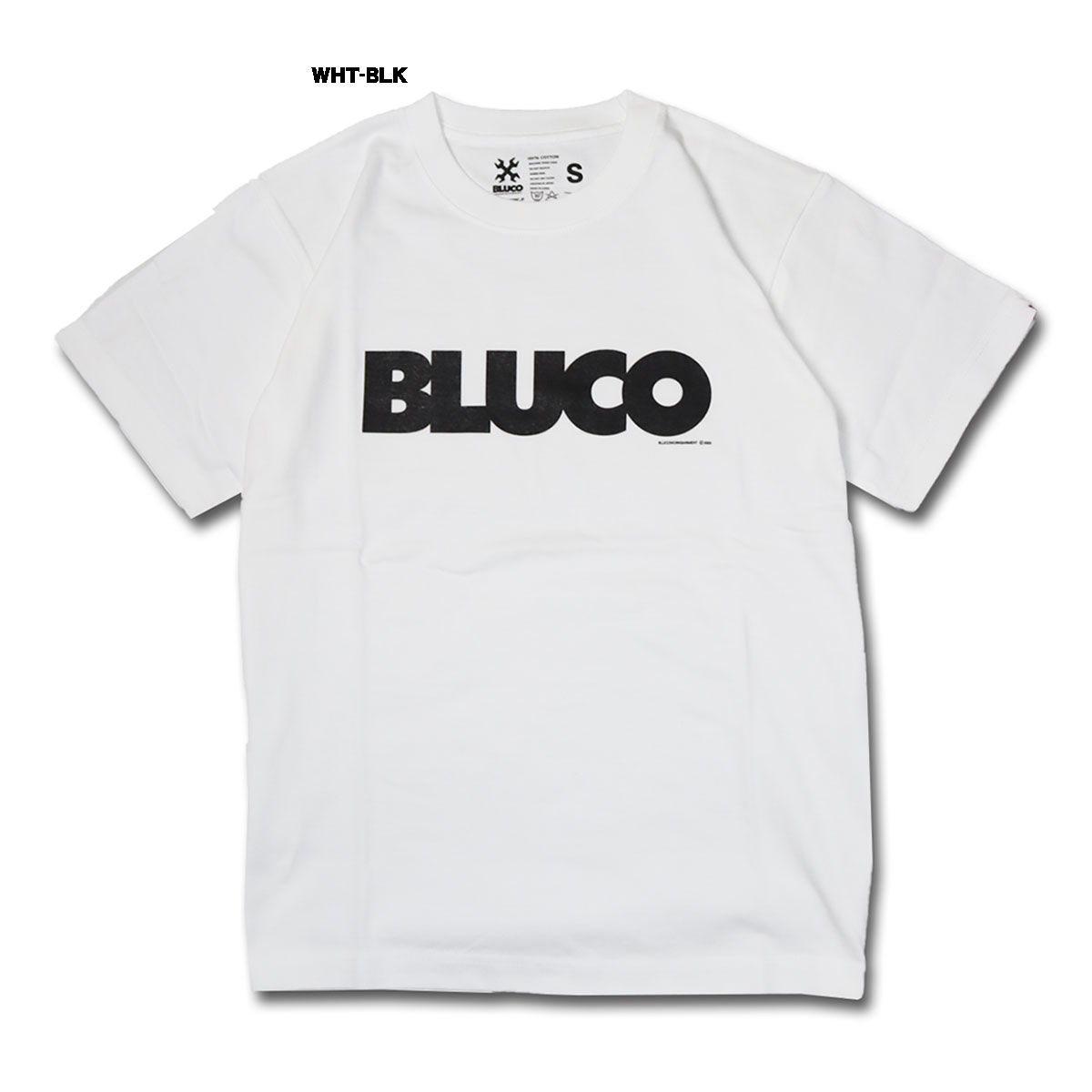 BLUCO(ブルコ) OL-1201 PRINT TEE -Logo- 6色(BLK/GLD/SLT.B/WHT-BLK/WHT-NVY/WHT-RED)☆送料無料☆｜pinsstore｜05