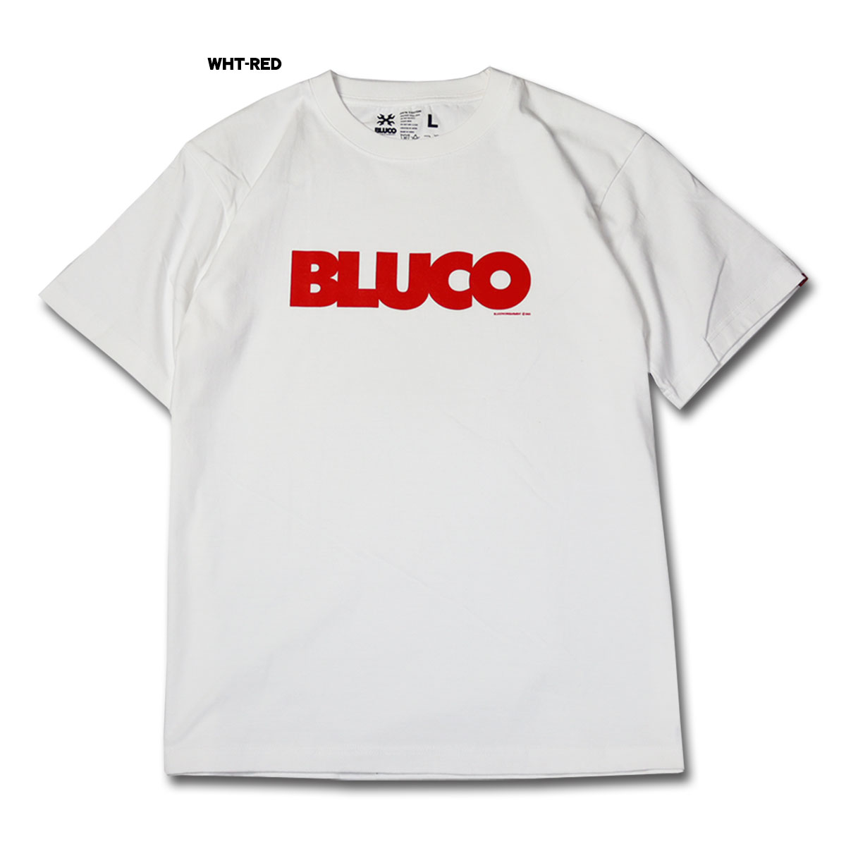 BLUCO(ブルコ) OL-1201 PRINT TEE -Logo- 6色(BLK/GLD/SLT.B/WHT-BLK/WHT-NVY/WHT-RED)☆送料無料☆｜pinsstore｜07