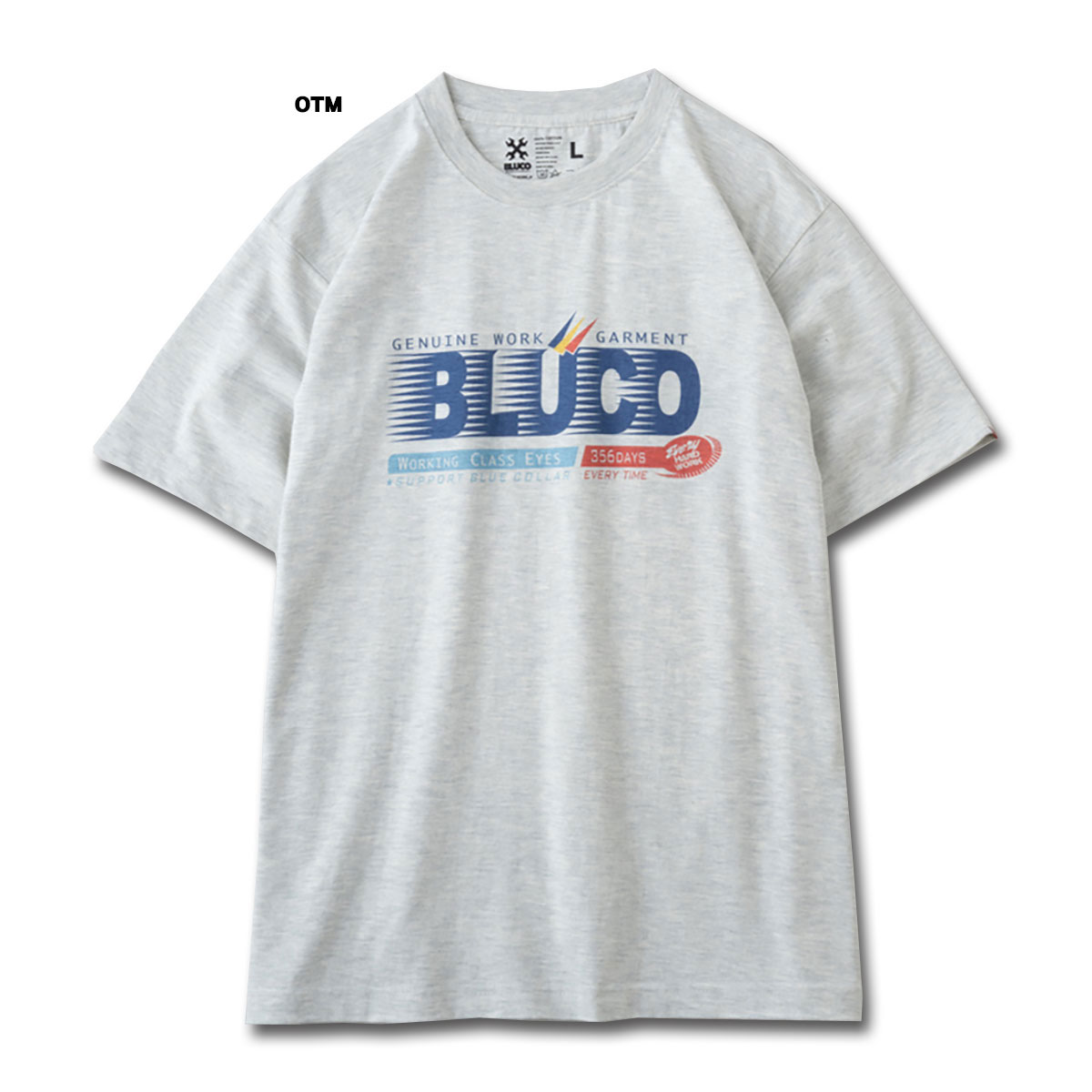 BLUCO(ブルコ) OL-1202 PRINT TEE -Fresh- 3色(OTM/S.GRN/ WHT)☆送料無料☆｜pinsstore｜02